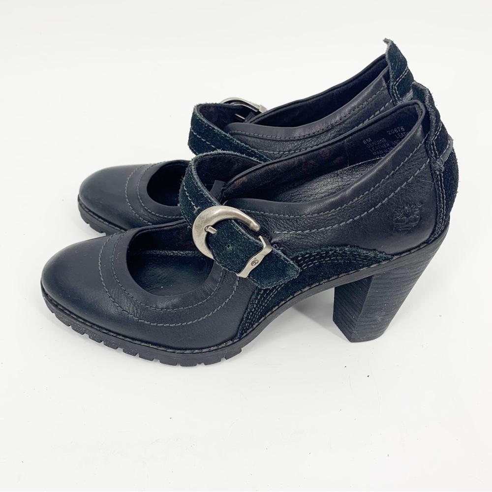 Timberland Earth Keeper Chauncey Mary Jane Buckled Heels, Size 8M